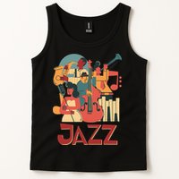 Jazz Musician Orchestra Play On Stage Smooth Jazz Tank Top