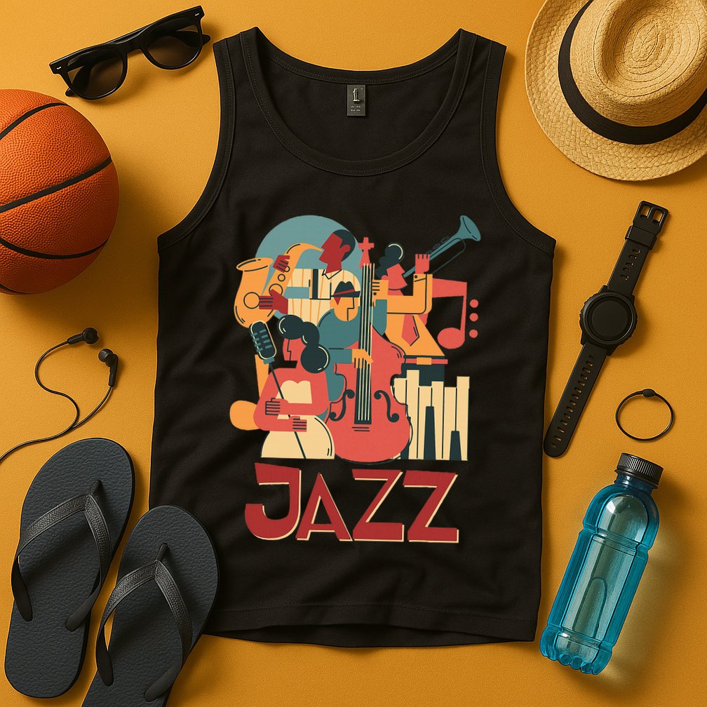 Jazz Musician Orchestra Play On Stage Smooth Jazz Tank Top