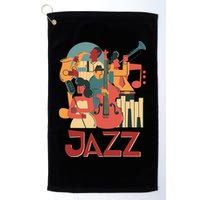 Jazz Musician Orchestra Play On Stage Smooth Jazz Golf Towel