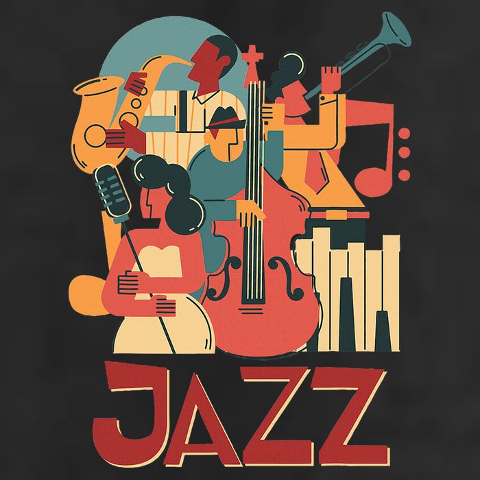 Jazz Musician Orchestra Play On Stage Smooth Jazz Golf Towel
