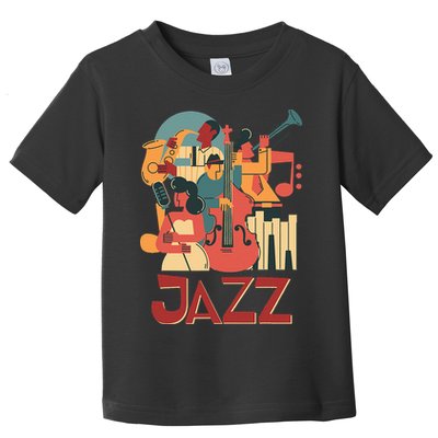 Jazz Musician Orchestra Play On Stage Smooth Jazz Toddler T-Shirt