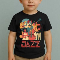 Jazz Musician Orchestra Play On Stage Smooth Jazz Toddler T-Shirt
