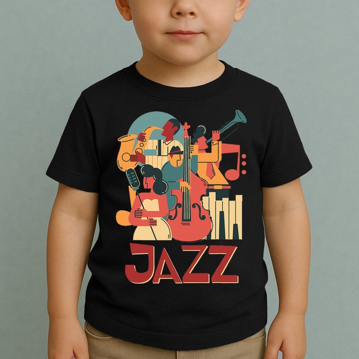 Jazz Musician Orchestra Play On Stage Smooth Jazz Toddler T-Shirt