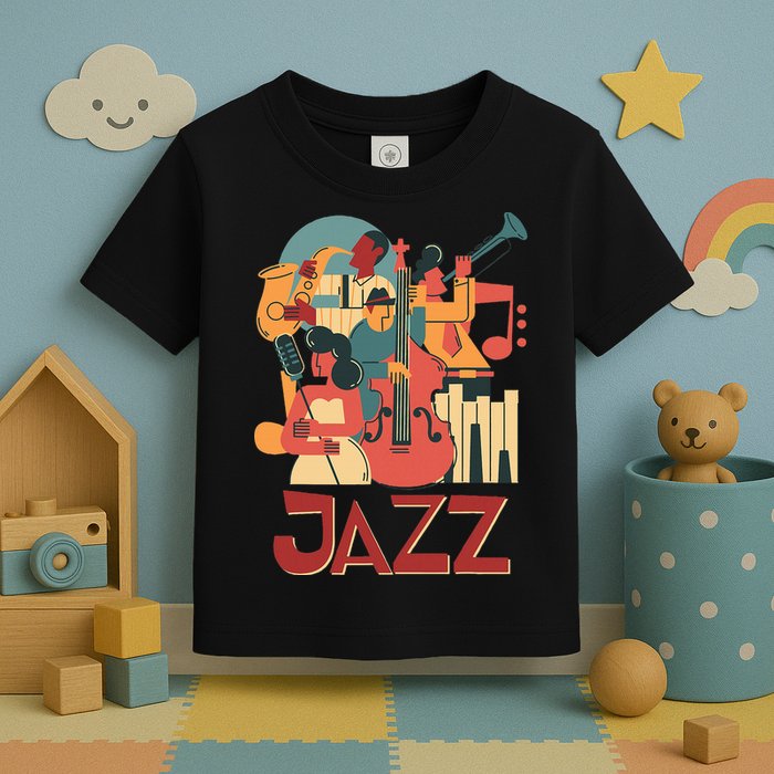 Jazz Musician Orchestra Play On Stage Smooth Jazz Toddler T-Shirt