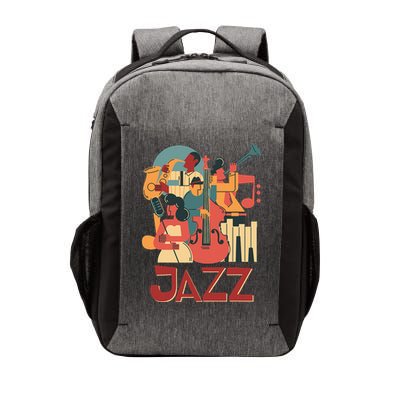 Jazz Musician Orchestra Play On Stage Smooth Jazz Vector Backpack
