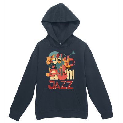 Jazz Musician Orchestra Play On Stage Smooth Jazz Urban Pullover Hoodie