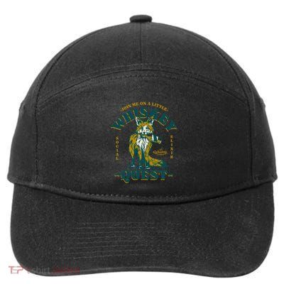Join Me On A Whiskey Quest Cute Fox S Bourbon Gift Great Gift 7-Panel Snapback Hat