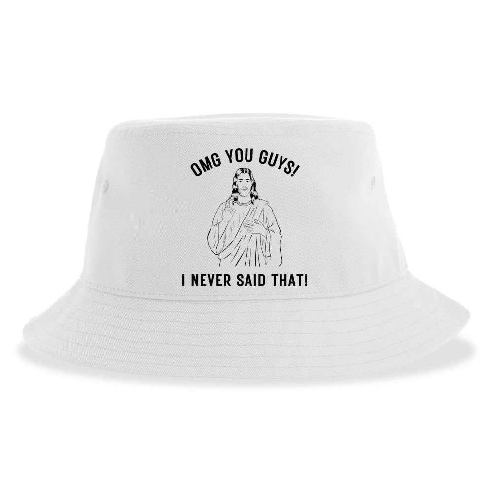 Jesus Meme Omg You Guys I Never Said That Sustainable Bucket Hat