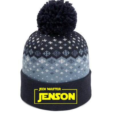 Jedi Master Personalised Name The Baniff Cuffed Pom Beanie