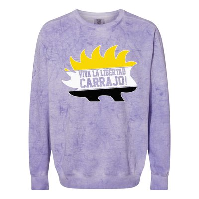 Javier Milei Presidente 2024 Libertarian Viva La Libertad Colorblast Crewneck Sweatshirt