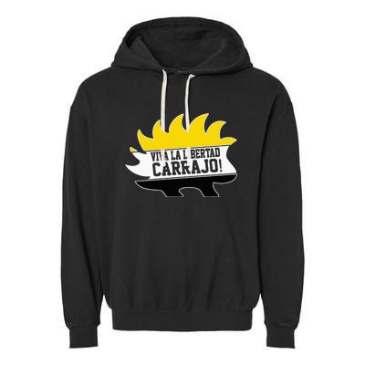 Javier Milei Presidente 2024 Libertarian Viva La Libertad Garment-Dyed Fleece Hoodie