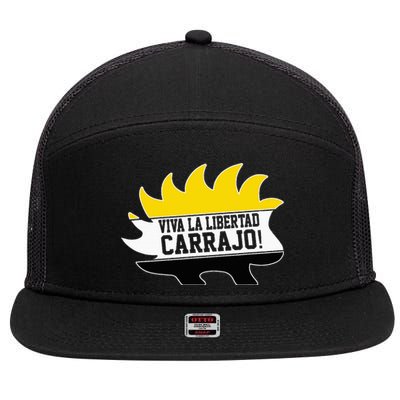 Javier Milei Presidente 2024 Libertarian Viva La Libertad 7 Panel Mesh Trucker Snapback Hat