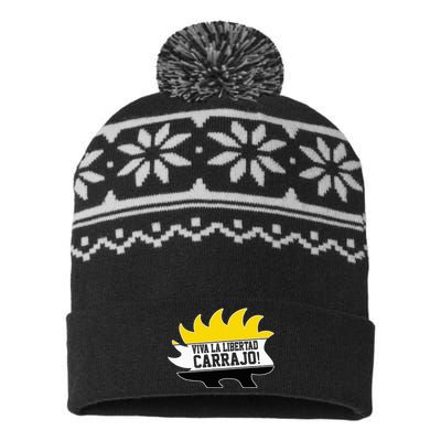 Javier Milei Presidente 2024 Libertarian Viva La Libertad USA-Made Snowflake Beanie