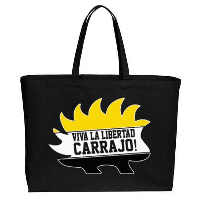 Javier Milei Presidente 2024 Libertarian Viva La Libertad Cotton Canvas Jumbo Tote