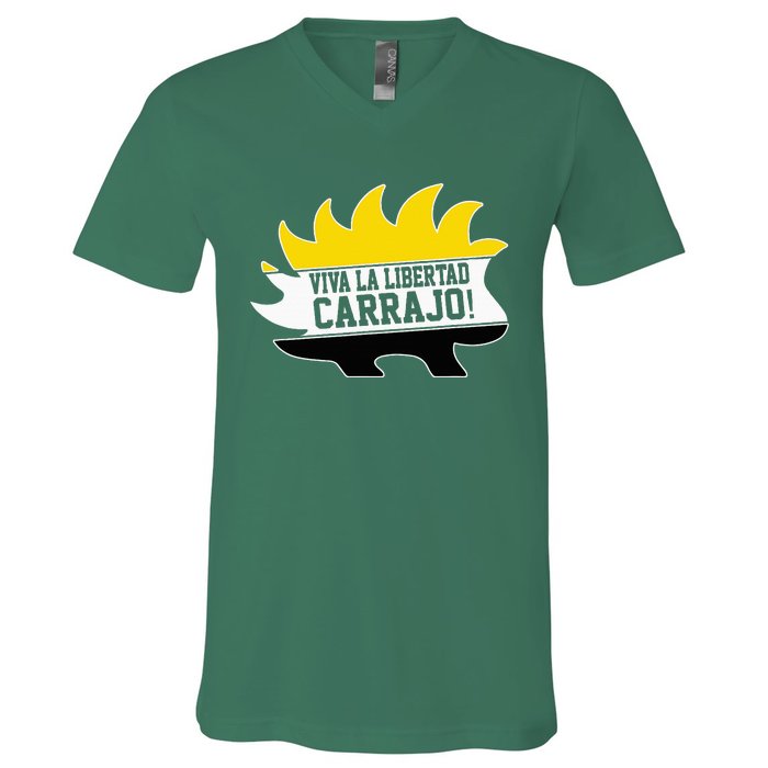 Javier Milei Presidente 2024 Libertarian Viva La Libertad V-Neck T-Shirt