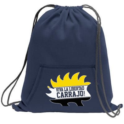 Javier Milei Presidente 2024 Libertarian Viva La Libertad Sweatshirt Cinch Pack Bag