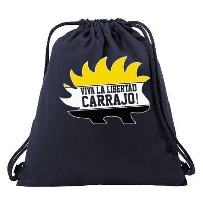 Javier Milei Presidente 2024 Libertarian Viva La Libertad Drawstring Bag