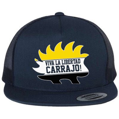 Javier Milei Presidente 2024 Libertarian Viva La Libertad Flat Bill Trucker Hat