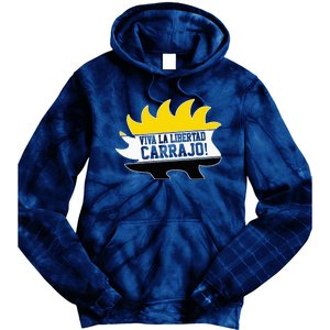 Javier Milei Presidente 2024 Libertarian Viva La Libertad Tie Dye Hoodie