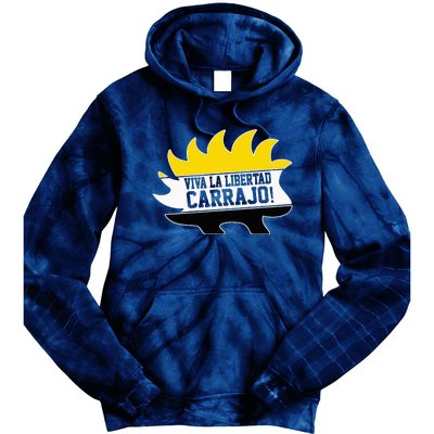 Javier Milei Presidente 2024 Libertarian Viva La Libertad Tie Dye Hoodie