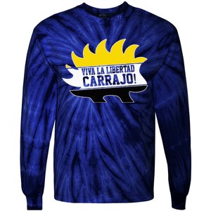 Javier Milei Presidente 2024 Libertarian Viva La Libertad Tie-Dye Long Sleeve Shirt