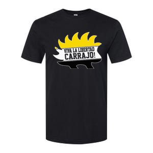 Javier Milei Presidente 2024 Libertarian Viva La Libertad Softstyle CVC T-Shirt