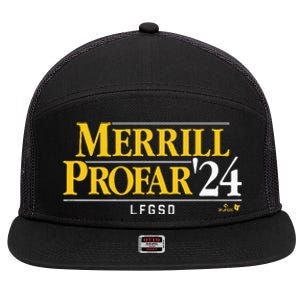 Jackson Merrilljurickson Profar 24 San Diego Baseball 7 Panel Mesh Trucker Snapback Hat