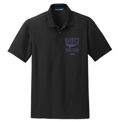 Jaws Movie Quints Shark Fishing Dry Zone Grid Polo
