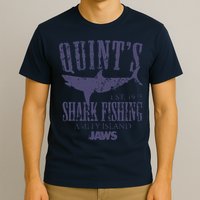 Jaws Movie Quints Shark Fishing T-Shirt