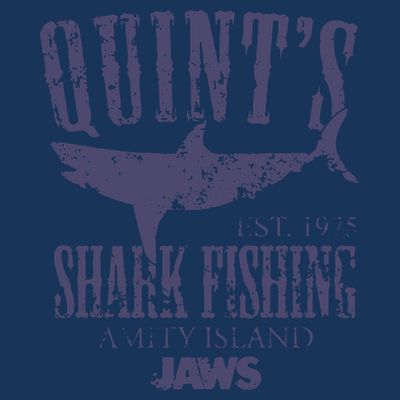 Jaws Movie Quints Shark Fishing T-Shirt