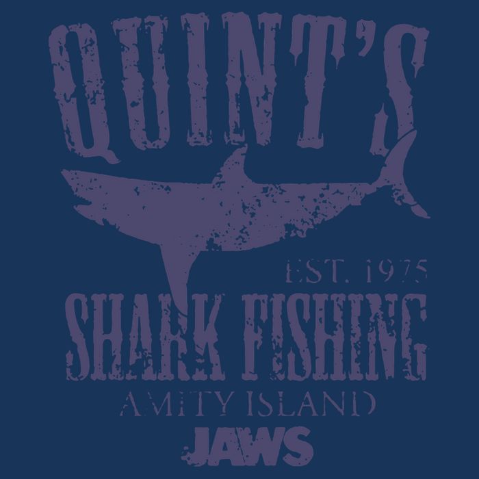 Jaws Movie Quints Shark Fishing Poster