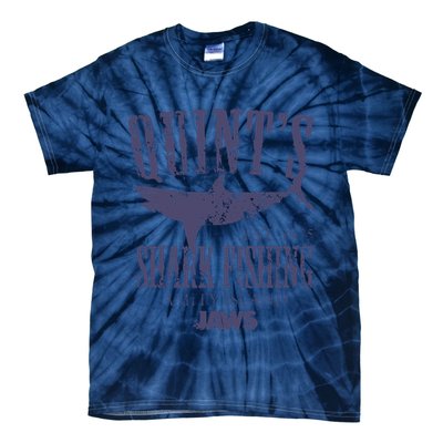 Jaws Movie Quints Shark Fishing Tie-Dye T-Shirt