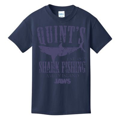 Jaws Movie Quints Shark Fishing Kids T-Shirt