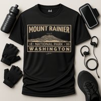 JCombs Mount Rainier National Park Cooling Performance Crew T-Shirt