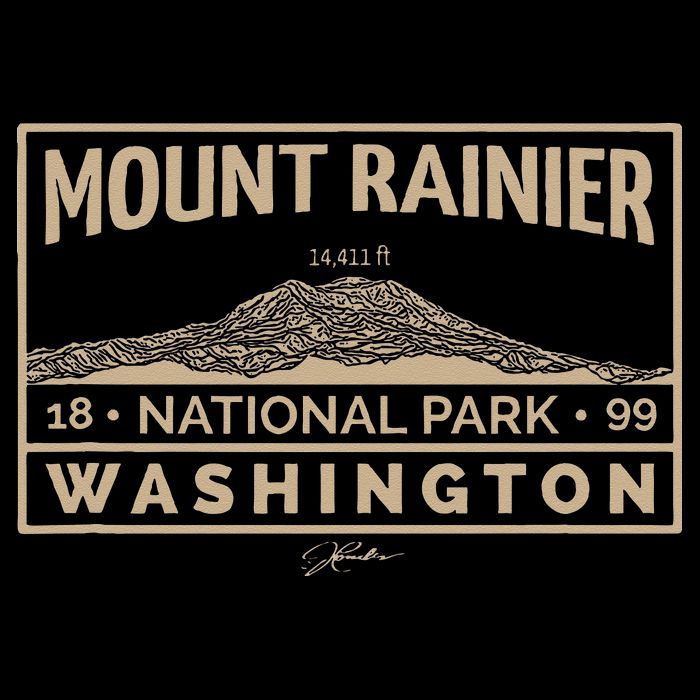 JCombs Mount Rainier National Park Cooling Performance Crew T-Shirt