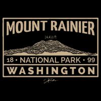 JCombs Mount Rainier National Park 7-Panel Snapback Hat