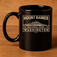 JCombs Mount Rainier National Park 11oz C Handle Ceramic Mug