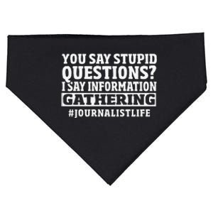 Journalism Media Reporter Press Journalist USA-Made Doggie Bandana