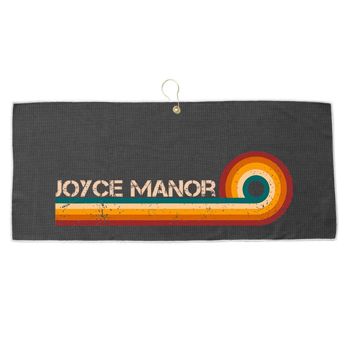 Joyce Manor Retro Stripes Musician Large Microfiber Waffle Golf Towel