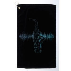 Jazz Music Saxophone Player Gift Saxophone Platinum Collection Golf Towel