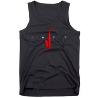 Jazz Music Saxophone Tank Top