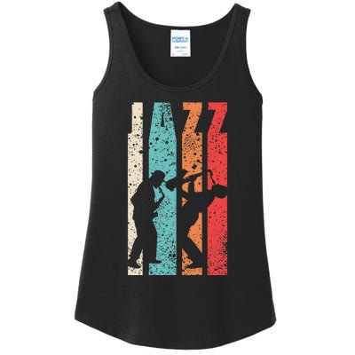 Jazz Musician Saxophonist Trumpetist Sax Trumpet Player Ladies Essential Tank