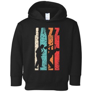 Jazz Musician Saxophonist Trumpetist Sax Trumpet Player Toddler Hoodie