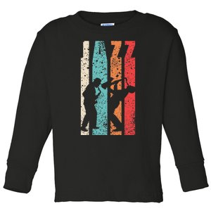 Jazz Musician Saxophonist Trumpetist Sax Trumpet Player Toddler Long Sleeve Shirt