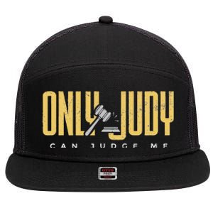 Judge Me Sunset Lawyer For Prosecutor Attorney 7 Panel Mesh Trucker Snapback Hat