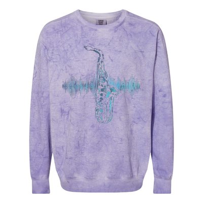 Jazz Music Saxophone Player Gift Saxophone Colorblast Crewneck Sweatshirt