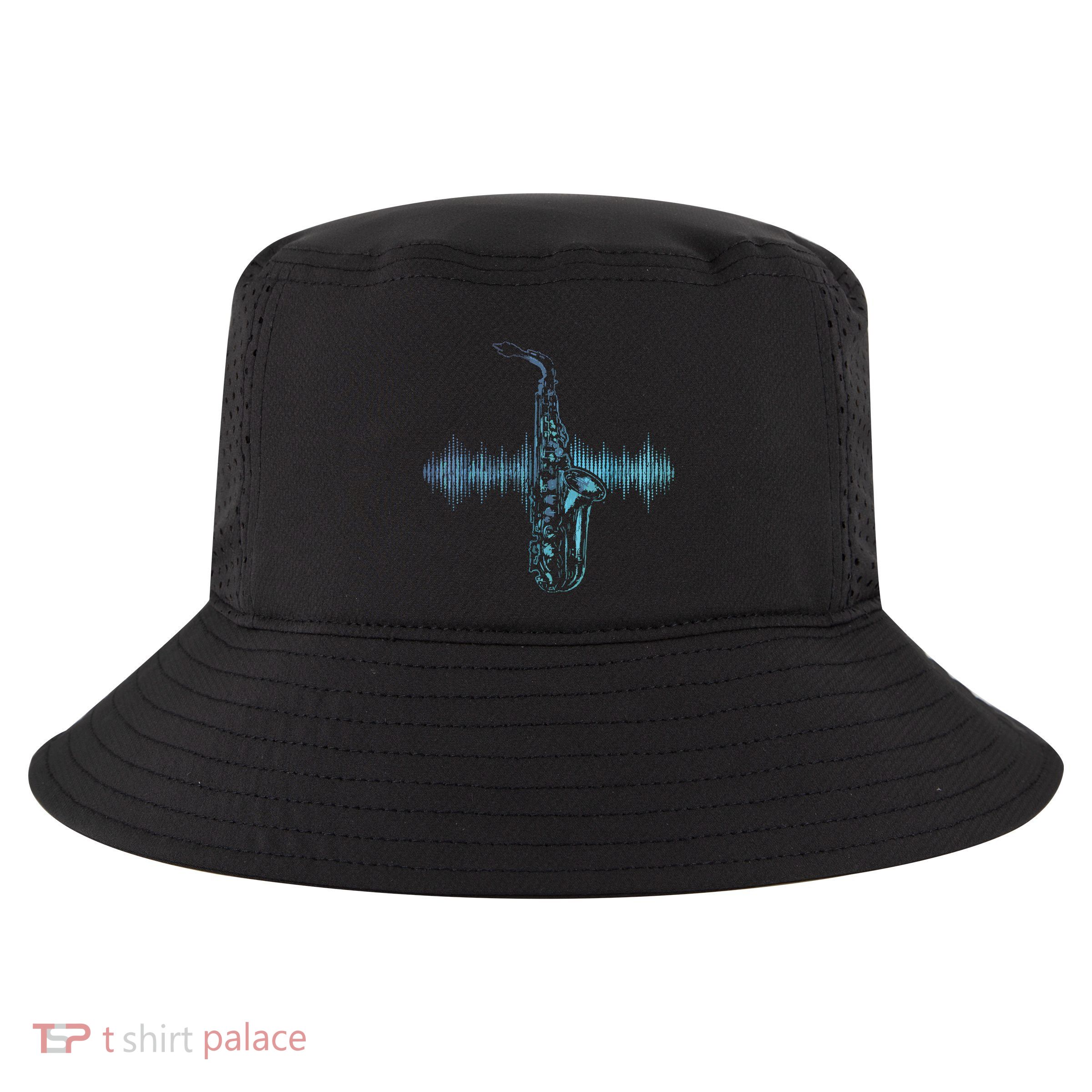 Jazz Music Saxophone Player Gift Saxophone Cool Comfort Performance Bucket Hat