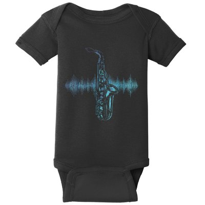 Jazz Music Saxophone Player Gift Saxophone Baby Bodysuit