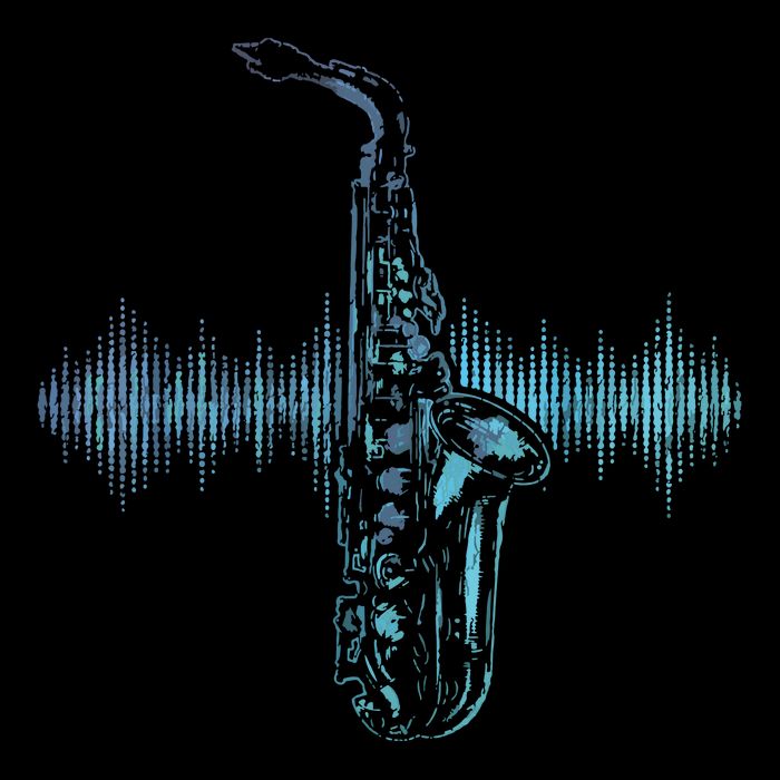 Jazz Music Saxophone Player Gift Saxophone Cropped Pullover Crew