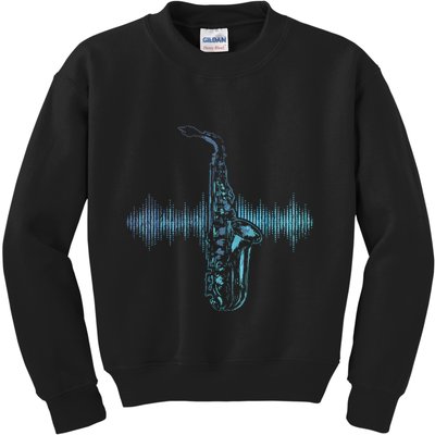 Jazz Music Saxophone Player Gift Saxophone Kids Sweatshirt